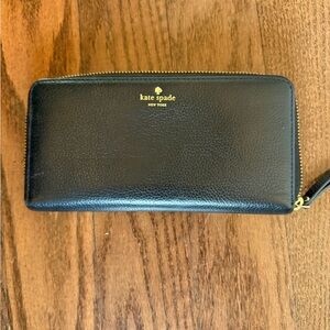 Kate Spade Black Textured Leather Accessory